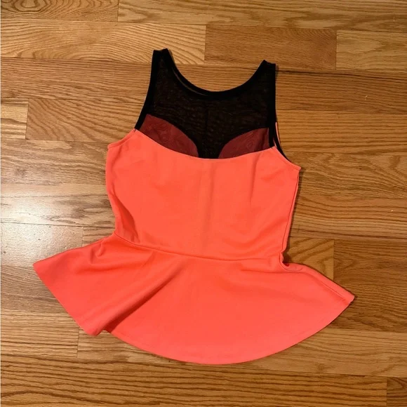 Charlotte Russe Neon Pink and Black Mesh Top Mini Skirt Set - Picture 3 of 5